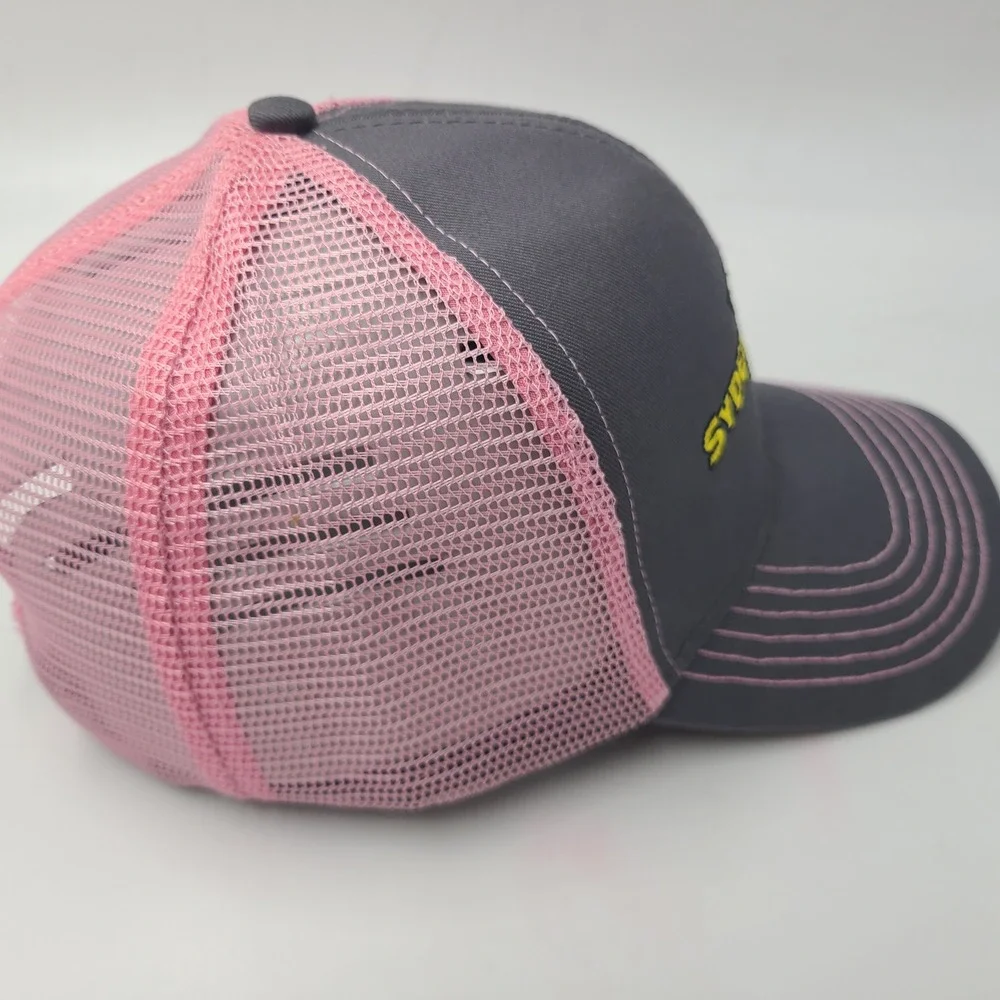 Women John Deere Hat Snapback Trucker Mesh Gray Pink Sydenstricker Missouri Farm